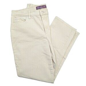 Gloria Vanderbilt Amanda Women's Jeans Sz 12 Tan All Around Slimming Effect